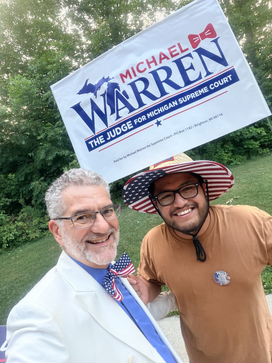 mdwarrenjr's tweet photo. Hope Rising meeting in Columbus went fantastically well. The enthusiasm for 23+ years on the bench v 5 of 7 Justices who were never judges until they got on the Supreme Court really resonates. #experiencematters #ruleoflaw #michigansupremecourt #justice #wewinwithwarren https://t.co/bN2l12bRsd