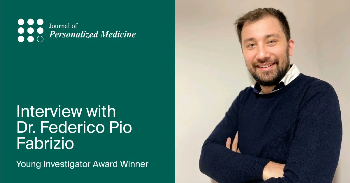 JPM_MDPI's tweet photo. ๐ We are proud to announce Dr. Federico Pio Fabrizio as the winner of the Journal of Personalized Medicine Young Investigator Award!
Read the full interview with Dr. Fabrizio.
๐https://t.co/JOYJggXP4v
#PersonalizedMedicine #Oncology #Research #JPM #MDPI
@MediPharma_MDPI https://t.co/Ylyj0d3Hzb