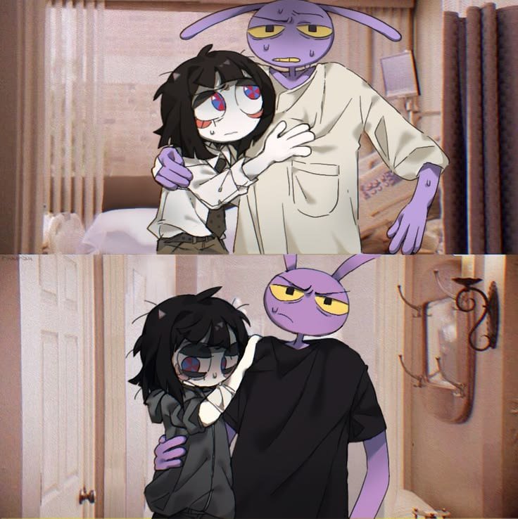 Lovely_pomni01's tweet photo. She's safe. That's all that matters 🫶. #tadcfanarts #tadcㅤ #tadcart #jax #pomni #theamazingdigitalcircus #funnybunny https://t.co/enTn36ORa9