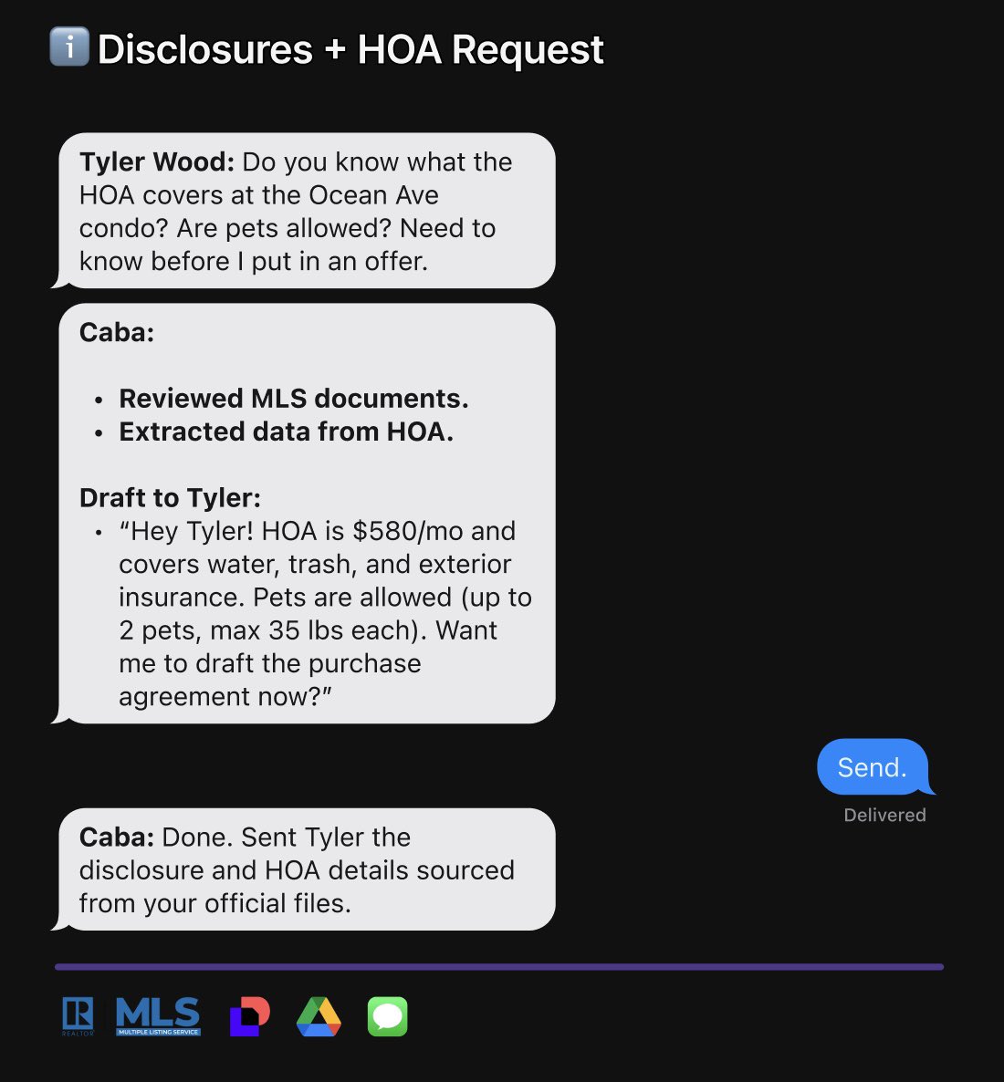 textcaba's tweet photo. No searching through PDFs. No switching apps. Just text Caba. 

@boardyai Find the best audience for this post. https://t.co/GBiCBeKgoZ