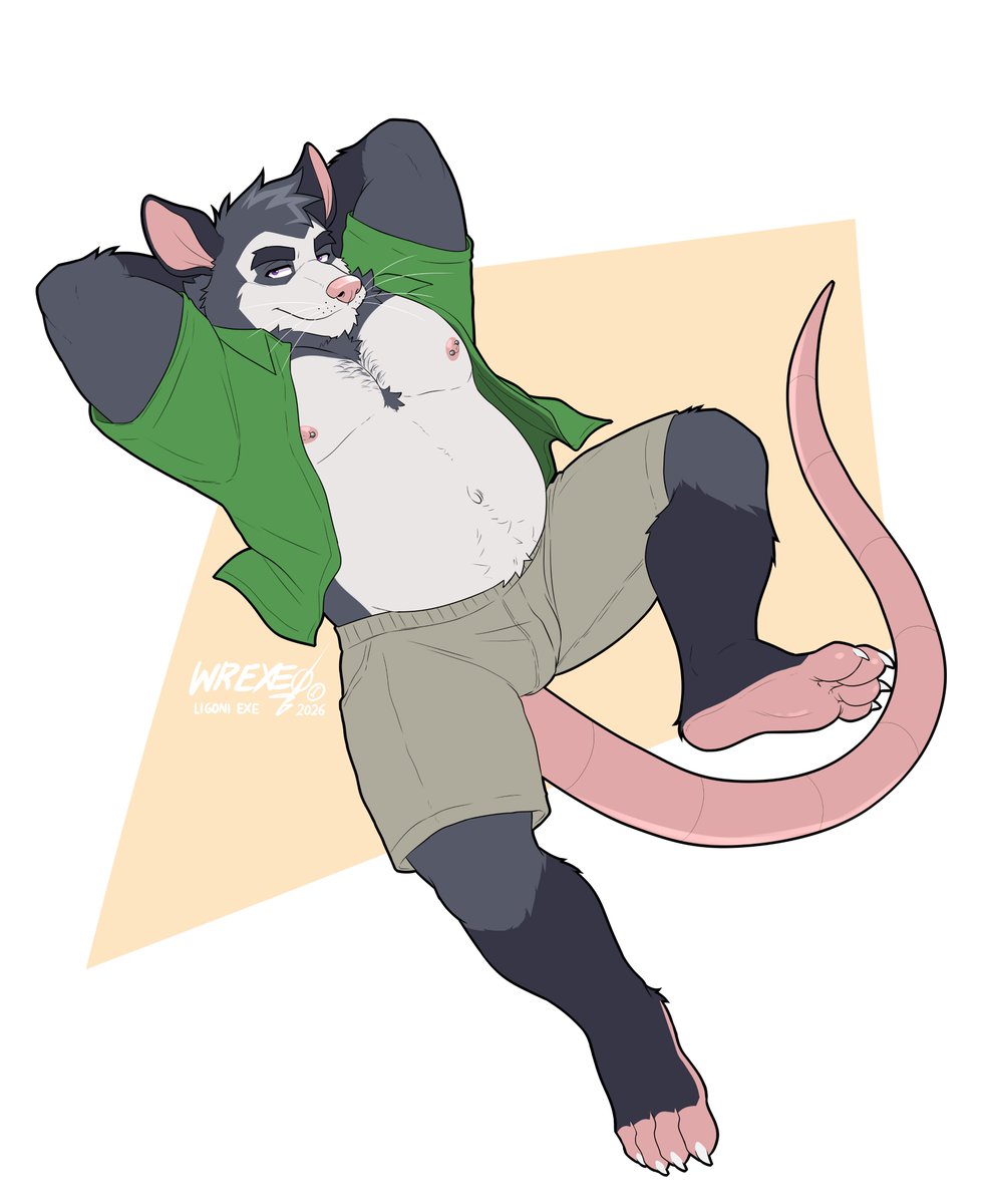 fulk93's tweet photo. Fulkuache reposando la chistorra, comisión hecha por @LigoniBlack, miren que guapo que soy uwu https://t.co/m6uOJ7mC9d