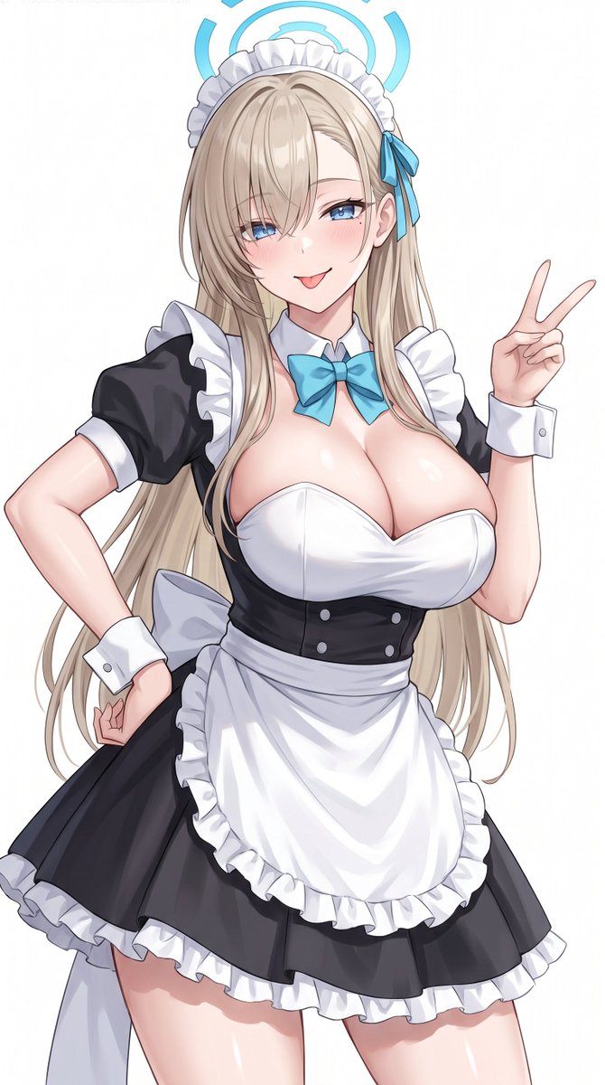peterwong223's tweet photo. 一之瀬（いちのせ） アスナ 女僕裝 Maid Outfit #一之瀬アスナ #ブルーアーカイブ #BlueArchive #AIイラスト
自創AI加工 https://t.co/wdjIYZDqr2