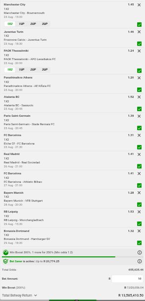 TebogoDieman's tweet photo. Strongest straight wins train🚂🎯💰🔥⚽📍

📍Stake R10 potential win R13 Million🍻🎰

📍Betslip code:BW66B275BC

Real football♥️

https://t.co/9iczGIymU2 I just placed a bet with Betway. Tap here to copy my bet or search for this booking code in the Multi Bet betslip BW66B275BC https://t.co/jm9XurFKas