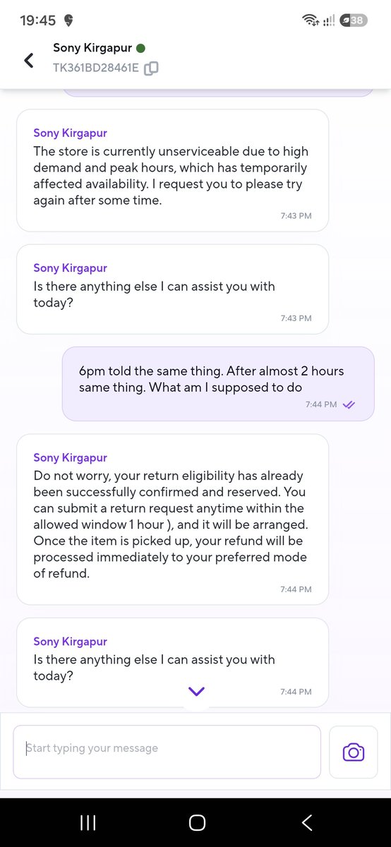 _hemanthkumarr's tweet photo. @zeptocares @ZeptoNow 

I ordered for a Kent steam iron on 3rd Aug. The plus is 16Amp and cannot be used in normal socket. Raised request 3 times on the 4th. Was told to do later as store is unserviceable. Now when am trying it says window is closed. Order ID: #SUSBBNQ73229 https://t.co/DbwdgM8Lr6