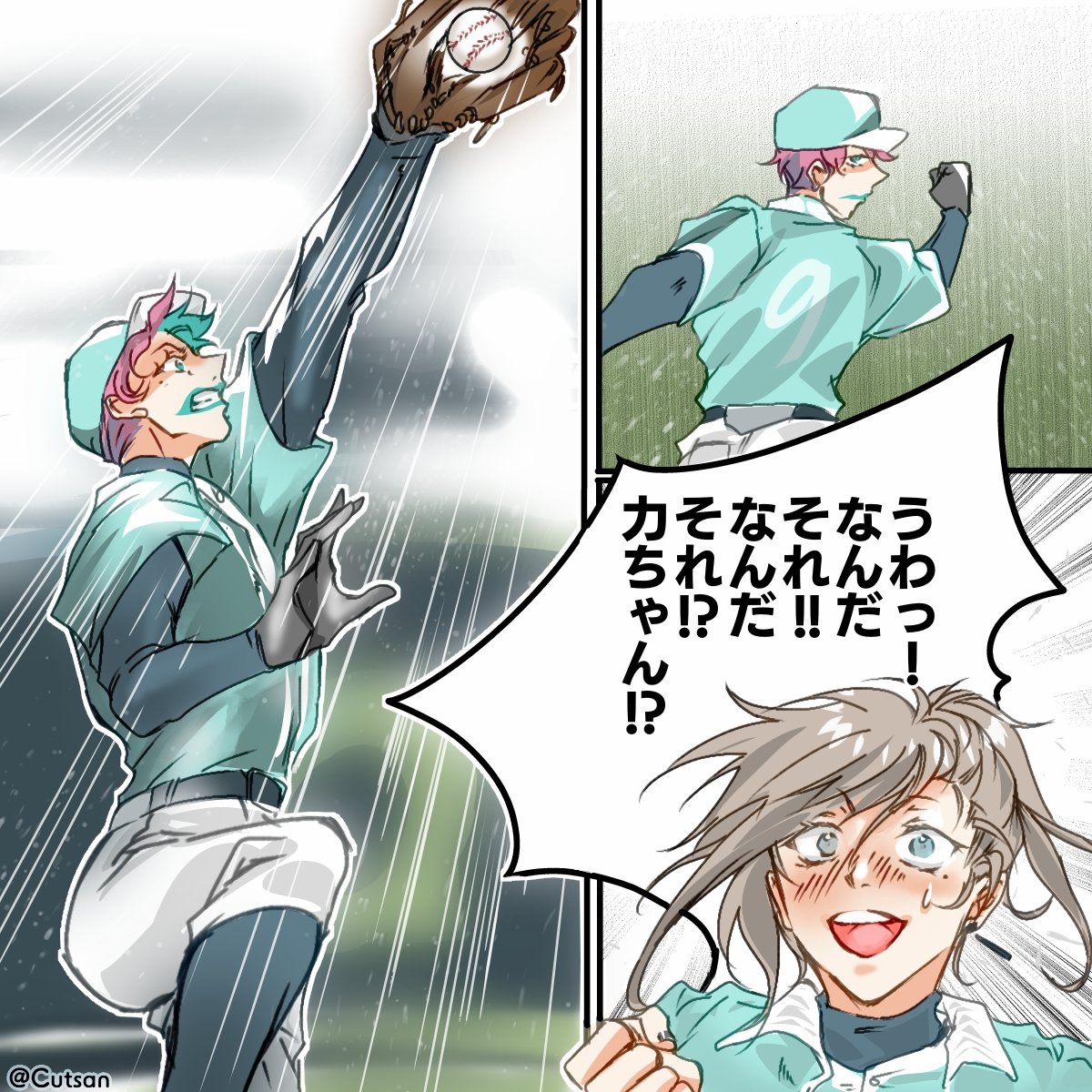 Cutsan's tweet photo. にじ甲パワプロで面白いの年度で同じライバーでもステが違うから違う表情が見れることだなー
2025年願ヶ丘高校←　→2026年聖ファビュラス学園
#にじ甲2026 https://t.co/tDLg41V0vH