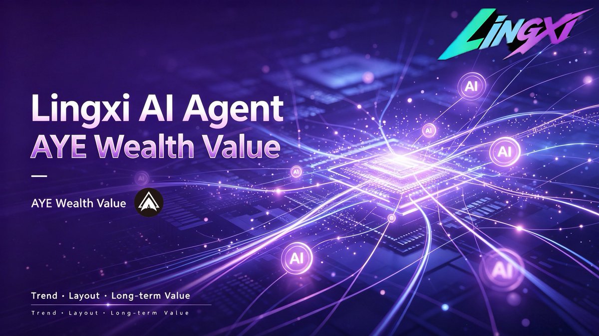 Lingxi_AIWeb3's tweet photo. 💜Lingxi AI Agent · AYE Wealth Value
Wealth growth is never accidental⚡
Judge the trend, layout for the future
Seize the AI‑era dividend, unlock new wealth opportunities🚀 https://t.co/pjxAMaR4ce