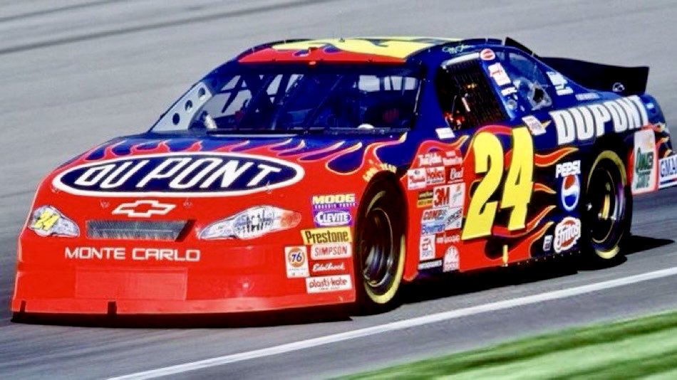 LegendsNascar's tweet photo. Jeff Gordon won the 2001 Brickyard 400 25 years ago today. 🏁   

It was the third of his five Brickyard wins.  

#HendrickMotorsports 🏁 @IMS https://t.co/FtM9g3NXkx