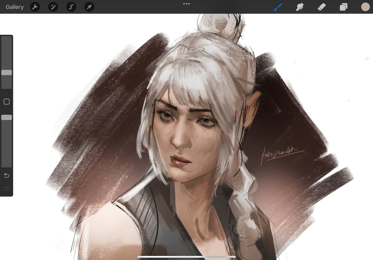 koko_krunchh_'s tweet photo. shadowheart class doodle https://t.co/EbMlU1bqJJ