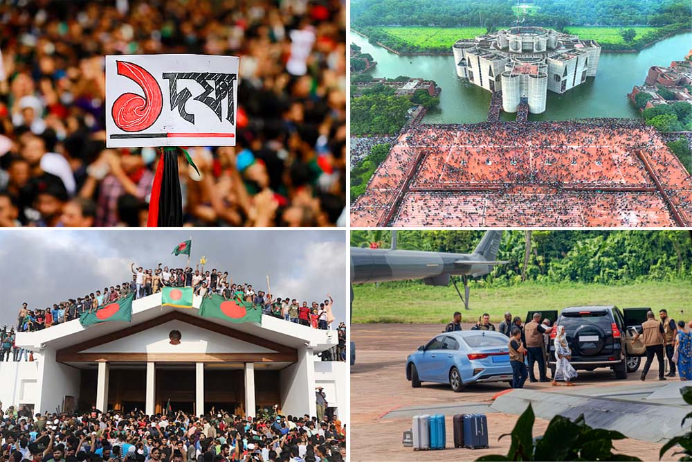 ZajiraNews's tweet photo. ঢাকাসহ দেশব্যাপী ছাত্র-জনতার উত্তাল আন্দোলনের মুখে ২০২৪ সালের ৫ আগস্ট ক্ষমতা ছেড়ে পালাতে বাধ্য হন শেখ হাসিনা।
#Sheikh #Hasina #farewell #victory #students #public #ZajiraNews #NewsOfZajira #JajiraNews #জাজিরা_নিউজ #নিউজ #জাজিরা
বিস্তারিত নিউজ লিংকে : https://t.co/rPtF3VD4FX https://t.co/Iw5dRCVg16
