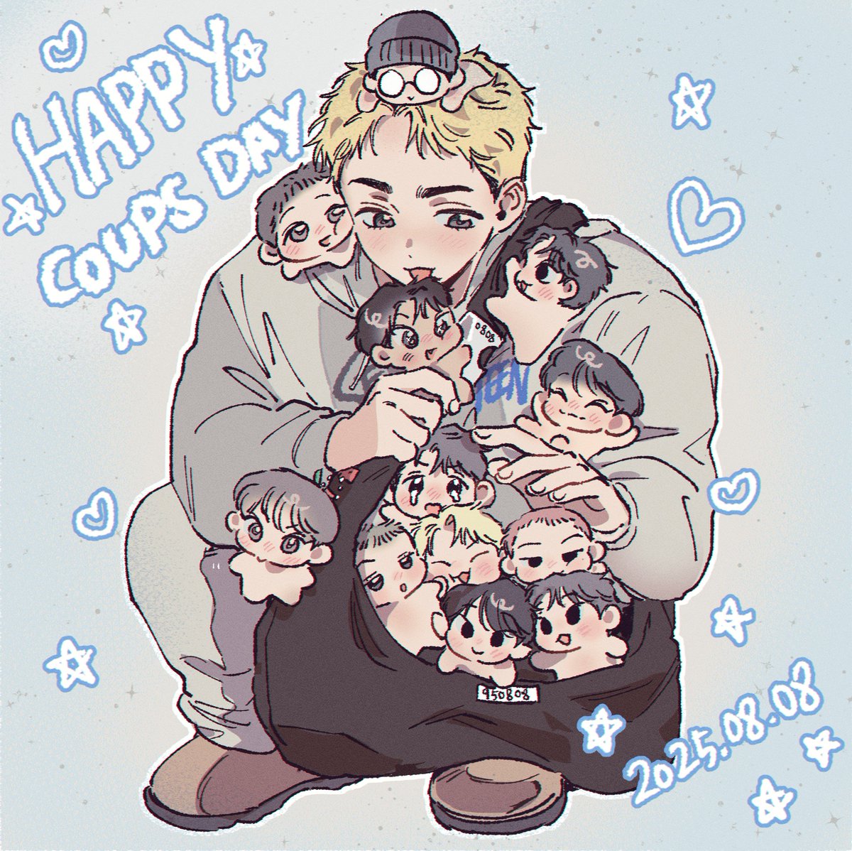 limemohitto's tweet photo. 2023 / 2024 /2025 쿱스 생일그림인데 2026... 후드티로 뭘 그려야 한담 https://t.co/3g9BRmjmAQ