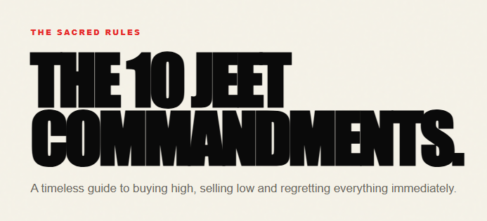 Jeets4MickeyDs's tweet photo. The 10 Jeet Commandments are now forever easily accessible to lazy $jeets everywhere:  https://t.co/WQZOQjCPtL https://t.co/34eVQLWM2g