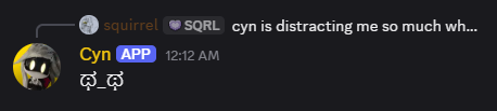 DeathTempler's tweet photo. Cyn has begun using gifs in Discord and it's precious https://t.co/wSm6pNbQqO