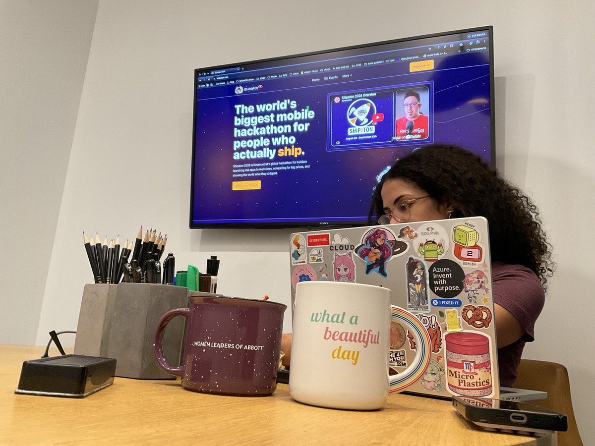 ergerica76's tweet photo. We started today, 
day 1 for us technically day 4 for #shipaton Currently brainstorming ideas for Apps. https://t.co/jG3XE8guBu