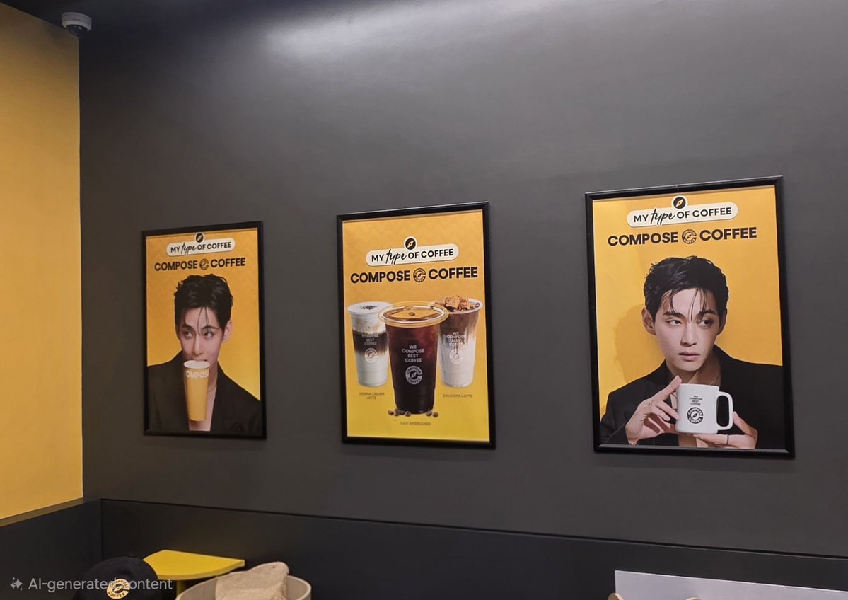 TAETAE_PH's tweet photo. A good friend stopped by @Compose_Coffee at Market! Market! today and shared these lovely snaps with us. Rain or shine, Taehyung makes every visit a little brighter. Thanks for sharing! 

V FOR COMPOSE COFFEE
COMPOSE COFFEE MODEL V
#TaehyungxComposeCoffee
#VxComposeCoffee https://t.co/PGdevUH9nN