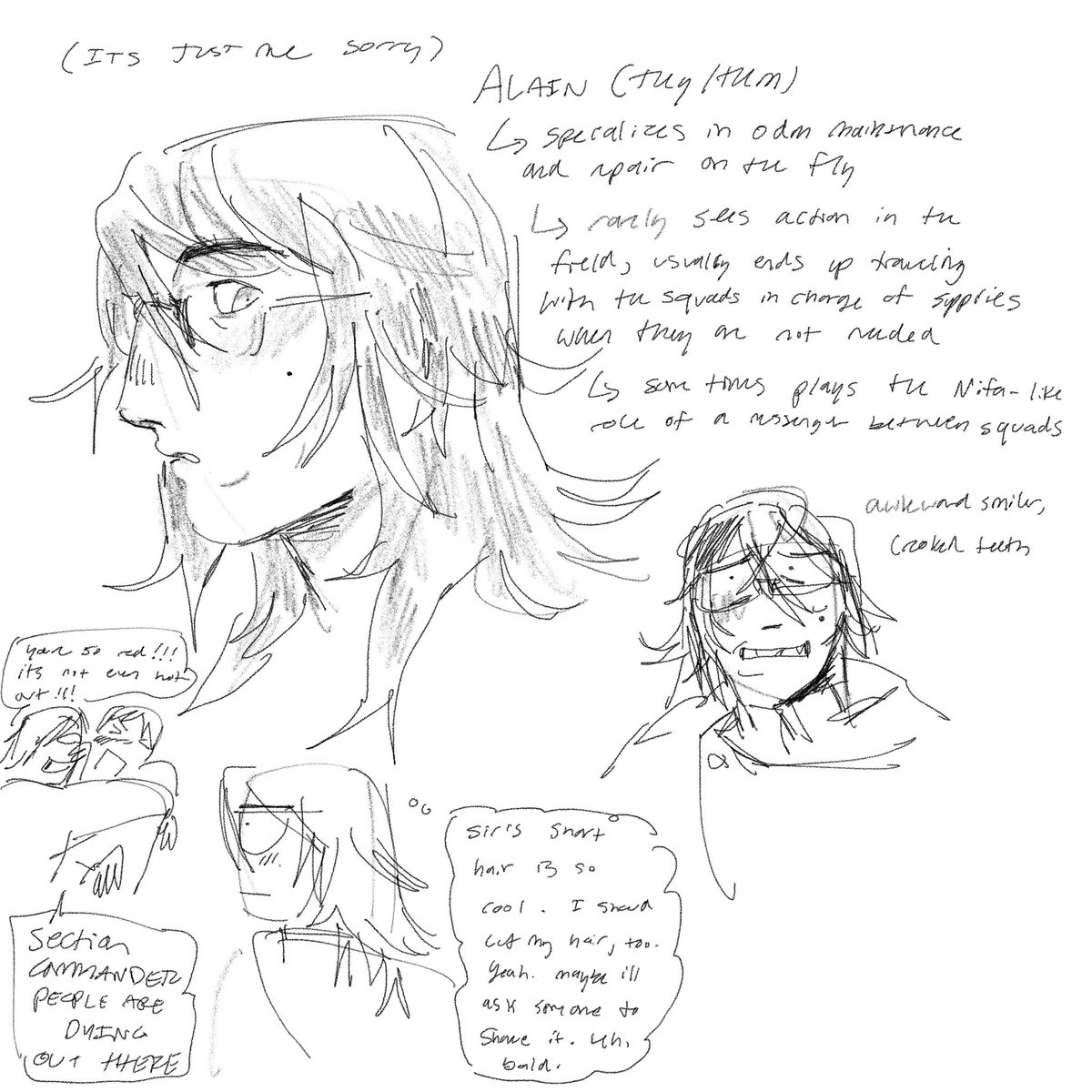 arumikism's tweet photo. i didnt go to bed this is my aot self insert idgaf #aot https://t.co/k1wRHOQFKF