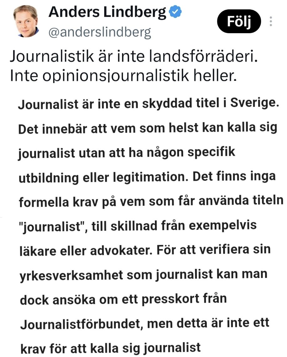 joeberlin53's tweet photo. Anders Lindberg är ingen journalist, utan en sosse utsedd av LO till Aftonbladets ledarskribent. https://t.co/hRLSmdLWVt