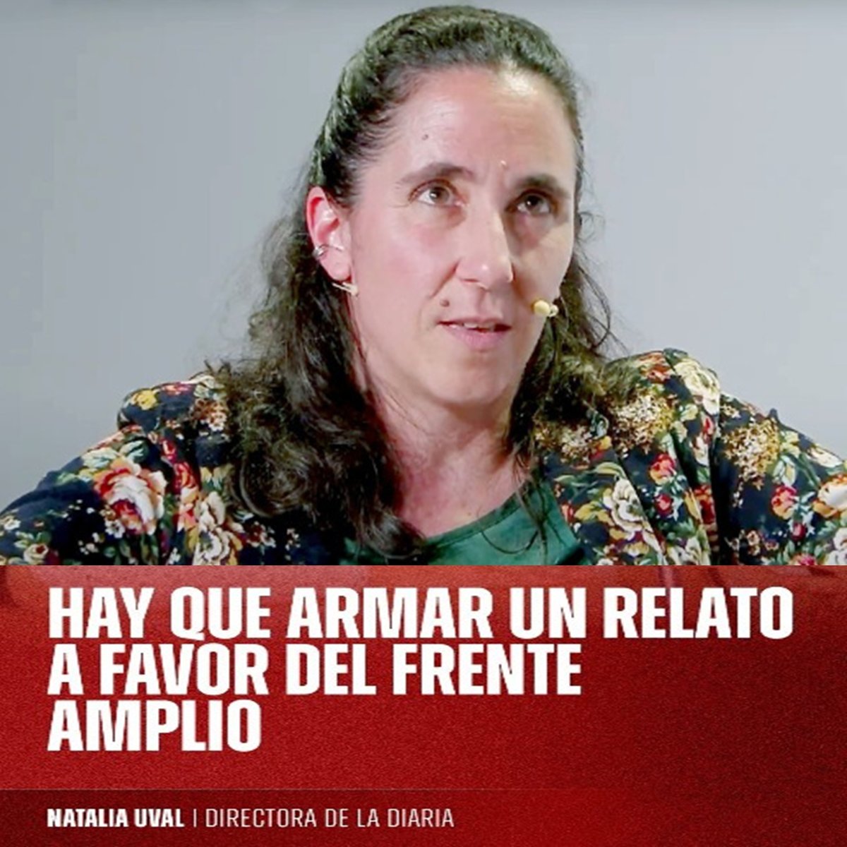 SeUruguay's tweet photo. La directora “La Diaria” (órgano del partido #comunista en #Uruguay) dijo que “hay que generar un relato a favor del Frente Amplio” https://t.co/IdxUrkdrtx