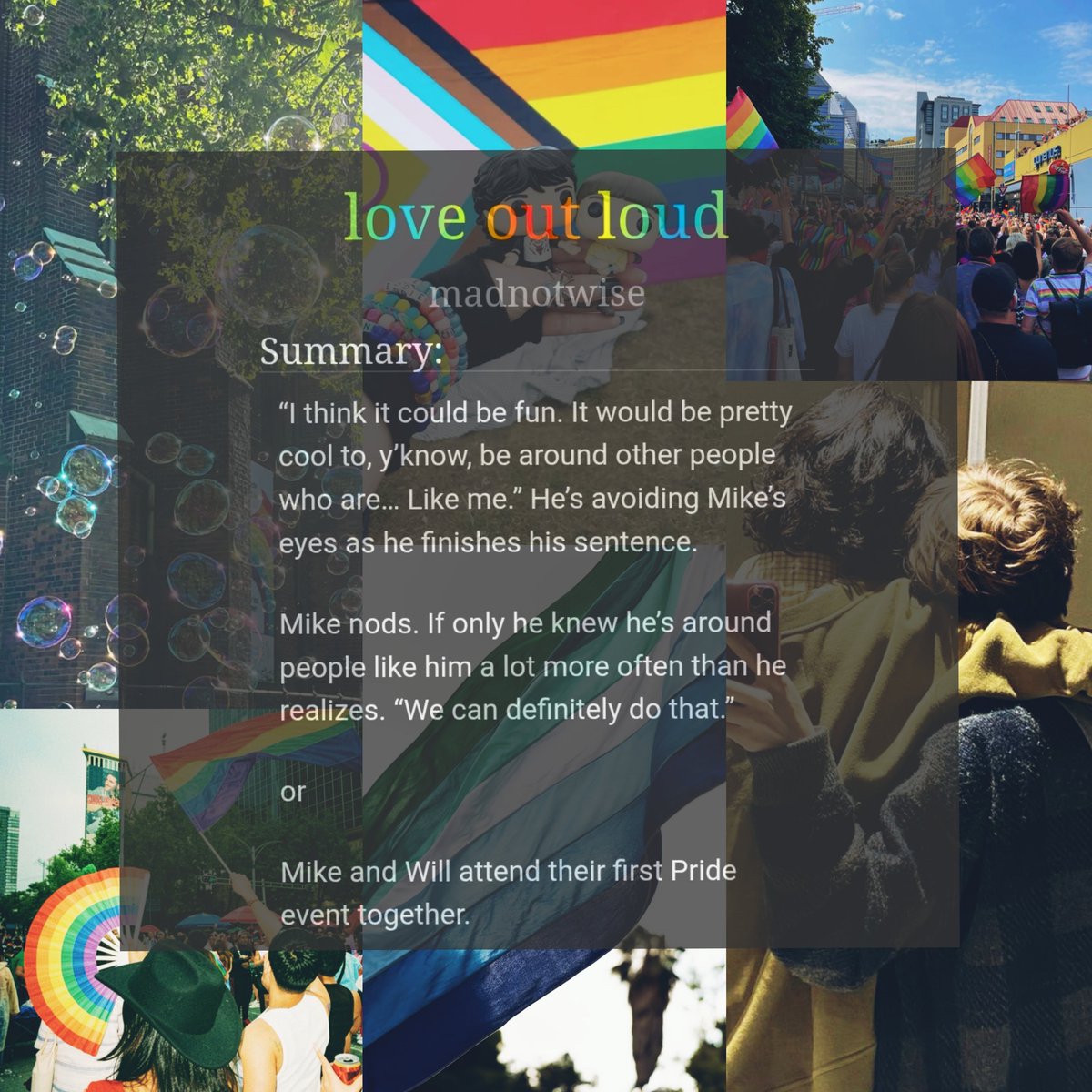 bylero3's tweet photo. love out loud
@MAYFlELDSMAX 

7k words, 1/1 chapters 
Rated Teen and up 

🏳️‍🌈 pride parade 
🏳️‍🌈 fluff
🏳️‍🌈 coming out 
🏳️‍🌈 new york https://t.co/OkY5rBgOkF