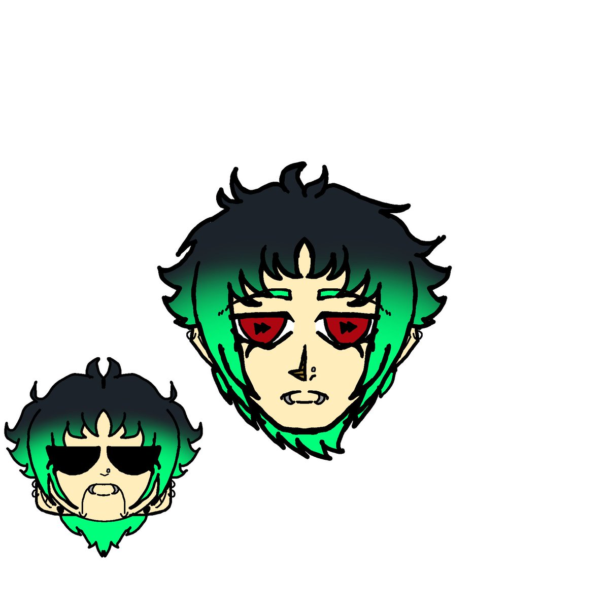 MaritemoL's tweet photo. @TSlendyman Tenho esse 4 que gosto de desenhar eles, os de cabelo verde são um casal e o de preto e vermelho tmb :P https://t.co/qjhpq55VRD