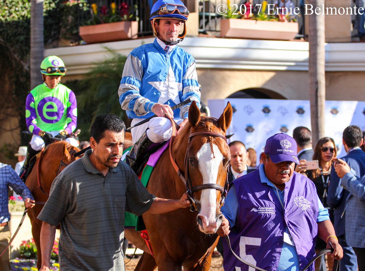 Ernie_Belmonte's tweet photo. Got to photograph and cover jockey Robby Albarado winning the 2021 G1 Beholder Mile with champion Swiss Skydiver and a couple of other occasions when he rode at Breeders’ Cup with both Not This Time and Free Drop Billy at Santa Anita and Del Mar. Gone too soon. #RIPRobby https://t.co/pXocMl6apf