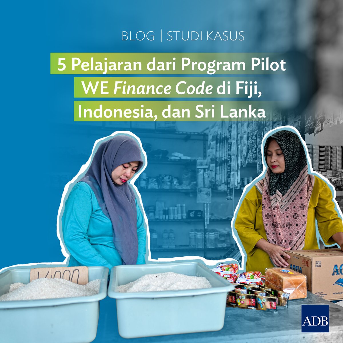 ADBIndonesia's tweet photo. Kesenjangan pembiayaan UMKM di Indonesia mencapai $235 miliar, dengan tantangan lebih besar bagi pengusaha perempuan. Simak 5 pelajaran dari program pilot Women Entrepreneurs Finance Code di Indonesia, Fiji, dan Sri Lanka. https://t.co/602gB9vMV1 https://t.co/sVjR7jjHcM