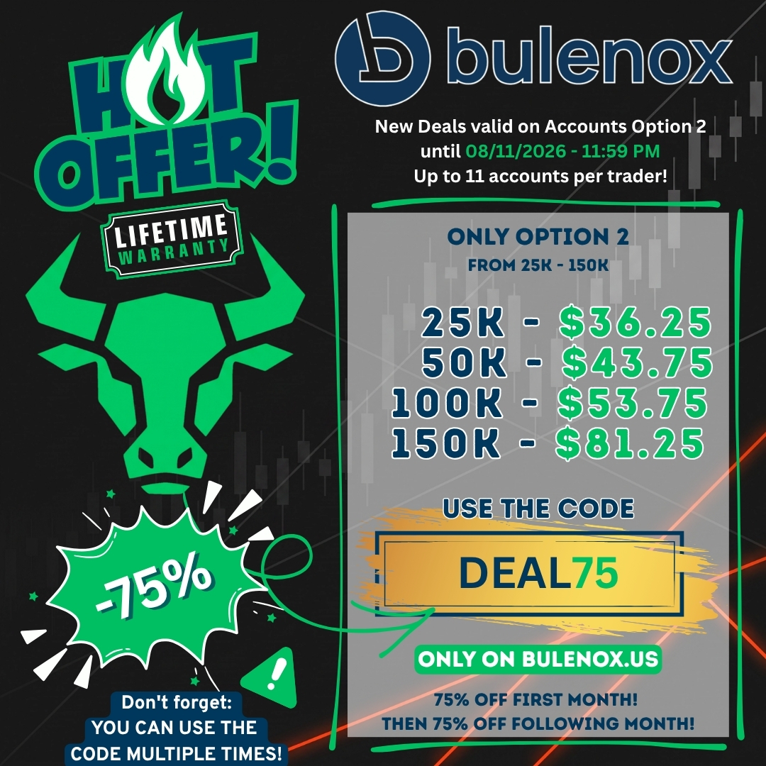 BulenoxCoupons's tweet photo. What's 89% off and lasts a lifetime? 🤔 Your Bulenox evaluation with VERIFIED code OFF89! It's not a joke, it's smart trading. 😉 Get funded, save big! Ends 08/11/26 11:59 PM. https://t.co/cCsbXdA68v #bulenox #tradinghumor #smartmoney #lifetimedeal #OFF89 https://t.co/Gqfu4z8y0s
