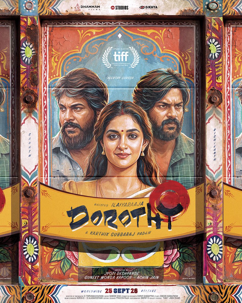 cineverse_offl's tweet photo. In a Karthik Subbaraj padam...
With maestro Ilayaraja sirs music...
What a delight to have played a part in this meaningful film...
Looking forward for the World to experience this.
Love,
Dorothy ♥️
#Dorothy
#டோரதி
#DorothyFirstLook
#DorothyFromSep25
@karthiksubbaraj @ilaiyaraaja @DOP_Tirru ❤️
@Sananth__ ❤️ @iam_rishikanth ❤️
@guneetm @aachinjain #JyotiDeshpande @sikhyaent @jiostudios @DhammamFilms
@pavsone @thecutsmaker @Kumar_gangappan
@DineshAction360 @valentino_suren @alagiakoothan @PraveenRaja_Off @sherif_choreo @tuneyjohn @srini_er @bharathMuralid6 @vigneswaran93 @Jagadishbabu_ @arvindraju11 @xmahesbalu @cinemapayyan @SureshChandraa
#Muruganandham
#Avinash
#SurajRam
#Sriram