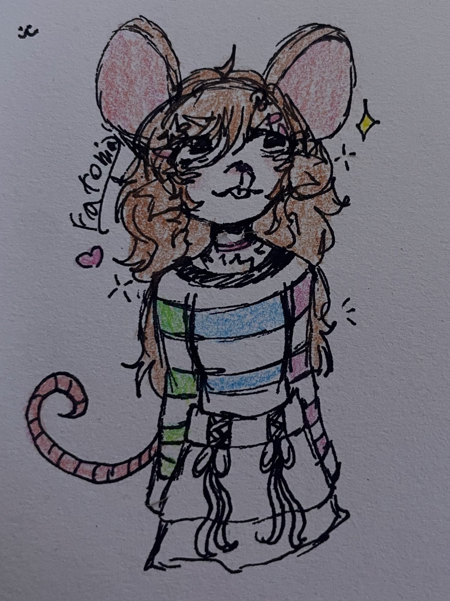 Fatoma1399's tweet photo. Uhhhhh forgot too show this on here but I have a fursona now!! Their name is ratoma and they are a rat :333 I reallyyyyyy love them and they make me so happy every time I look at it!! I hope you guys like them too because I love it!!(๑❛ᴗ❛๑) 

(Might share more art of them!!) https://t.co/TvamJ0ZhKO