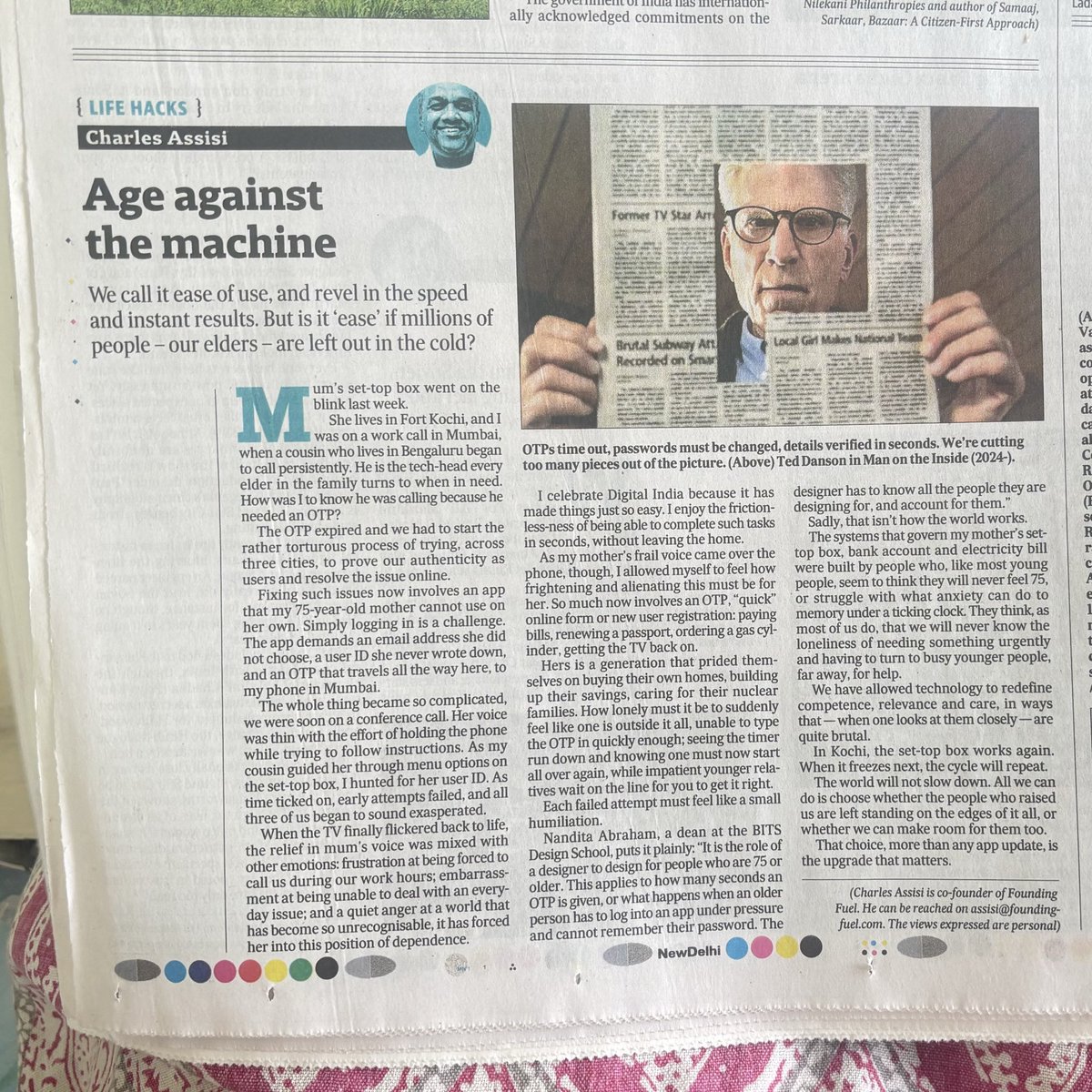 kavitadevgan's tweet photo. Felt this so deeply @c_assisi not just for my mum who is facing exactly this (and more), but also for our (generations) future self.. ‘coz we are on our way to exactly ‘here’ soon enough 😅
@htTweets #htweekend https://t.co/FE5VMHZpzV