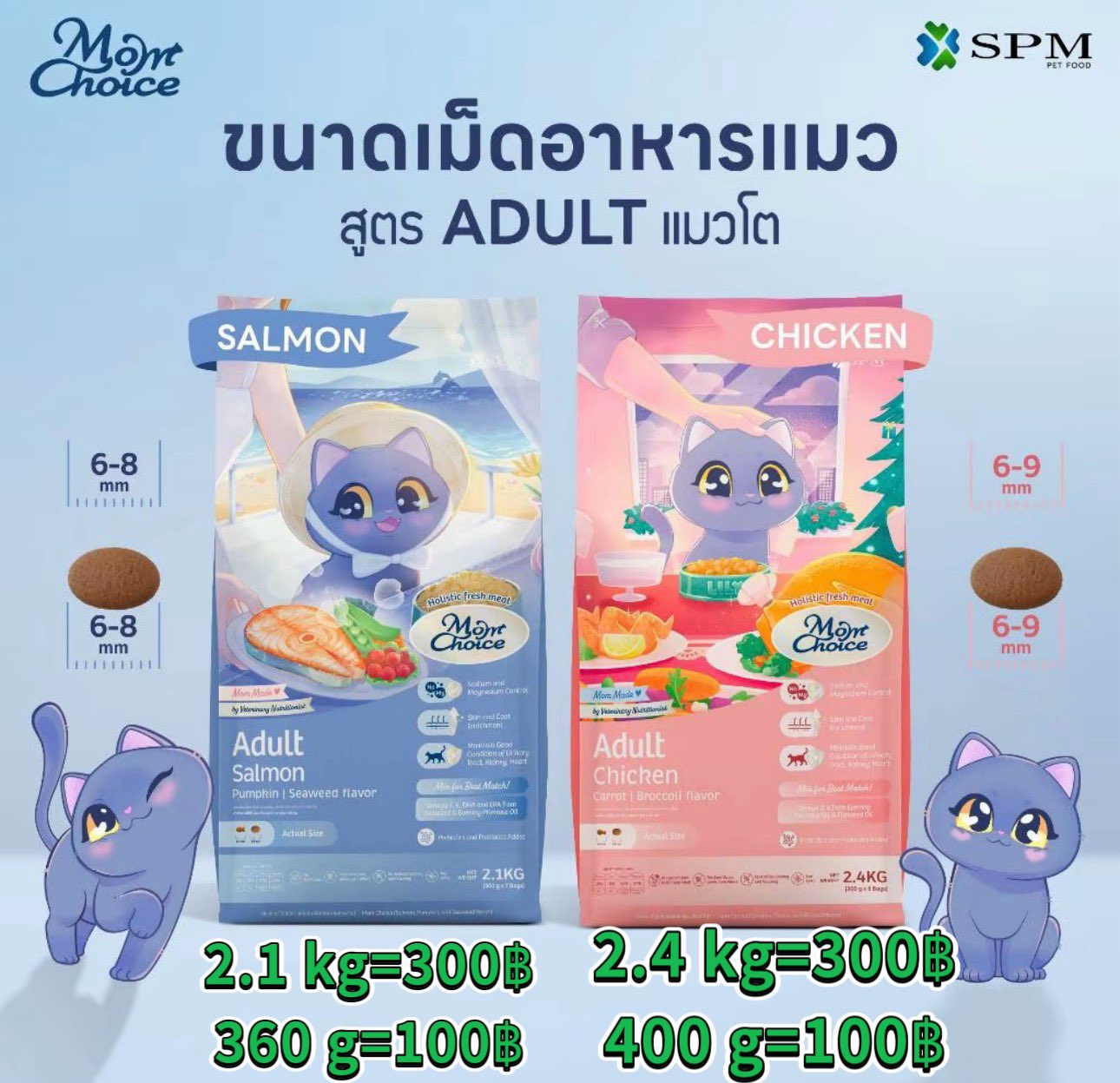 🐾 อาหารแมว Mom Choice มาแล้ว 😺 มีครบทั้ง สู