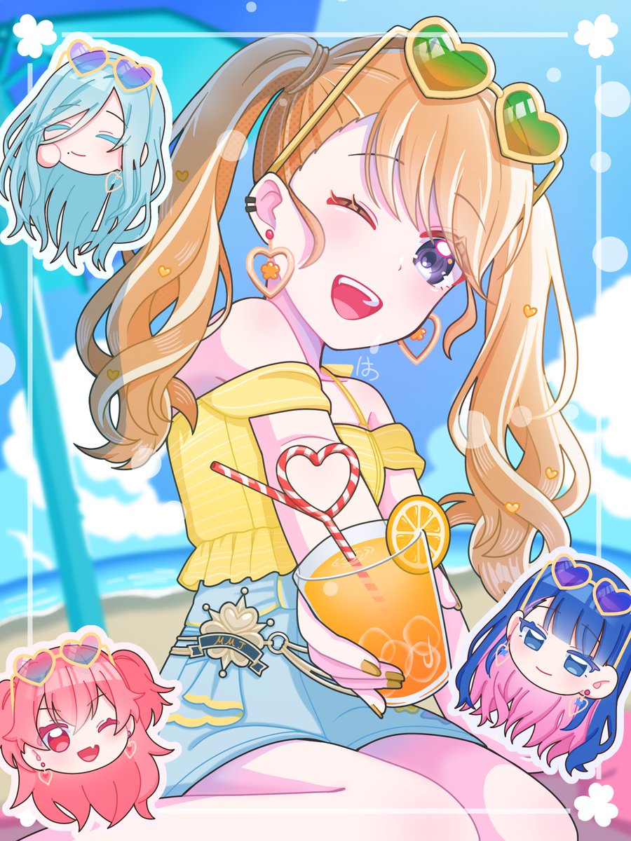 Hatsu_HT0901's tweet photo. キミと過ごすバケーション！ #prsk_FA https://t.co/fCJRmieQUD