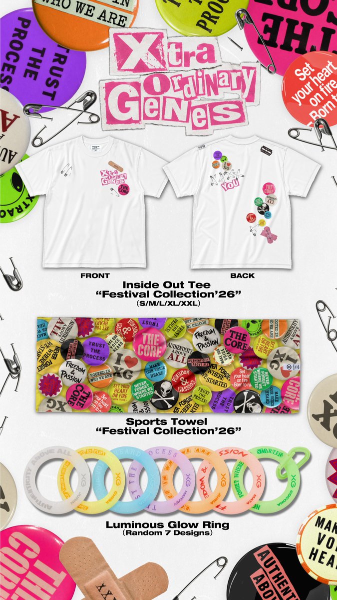 XGOfficial_'s tweet photo. 【New Release】
XG “Festival Collection’26” &amp; "FUJI ROCK FESTIVAL LIMITED" MERCHANDISE INFORMATION!

https://t.co/inyIfgMIyv

#XG https://t.co/TngrQgRKpB