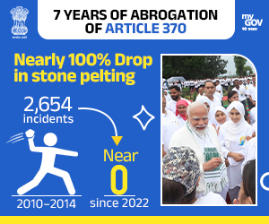 VanathiBJP's tweet photo. Under the visionary leadership of Prime Minister Shri @narendramodi  Ji  , India took a historic step on 5 August 2019 by abrogating Article 370, realizing the vision of "One Nation, One Constitution." Seven years on, Jammu & Kashmir has emerged as a symbol of peace, progress and inclusive development, with remarkable gains in security, connectivity, infrastructure, governance and tourism.

The transformation is visible on the ground. Terror incidents have declined by nearly 95%, from 228 in 2018 to just 12 in 2025. Improved security and renewed confidence have fueled record tourism, with over 2.3 crore tourists visiting Jammu & Kashmir in 2024. Rapid progress in infrastructure, connectivity and governance continues to create new opportunities and improve the quality of life for the people.
#Article370Abrogation