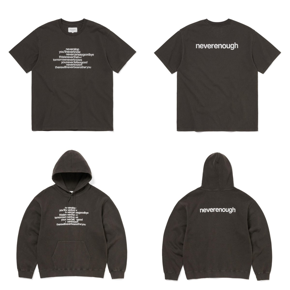 sneakerhack1's tweet photo. FRAGMENT DESIGN × thisisneverthat neverenough 
8月7日発売
neverenough(ネバーイナフ)グラフィックをメインモチーフとしてバックプリントに採用

フーディー 25,300円
クルーネック 20,900円
Tシャツ 12,100円
数量限定でオリジナルステッカーパックがプレゼント https://t.co/1JdwVHT9MW