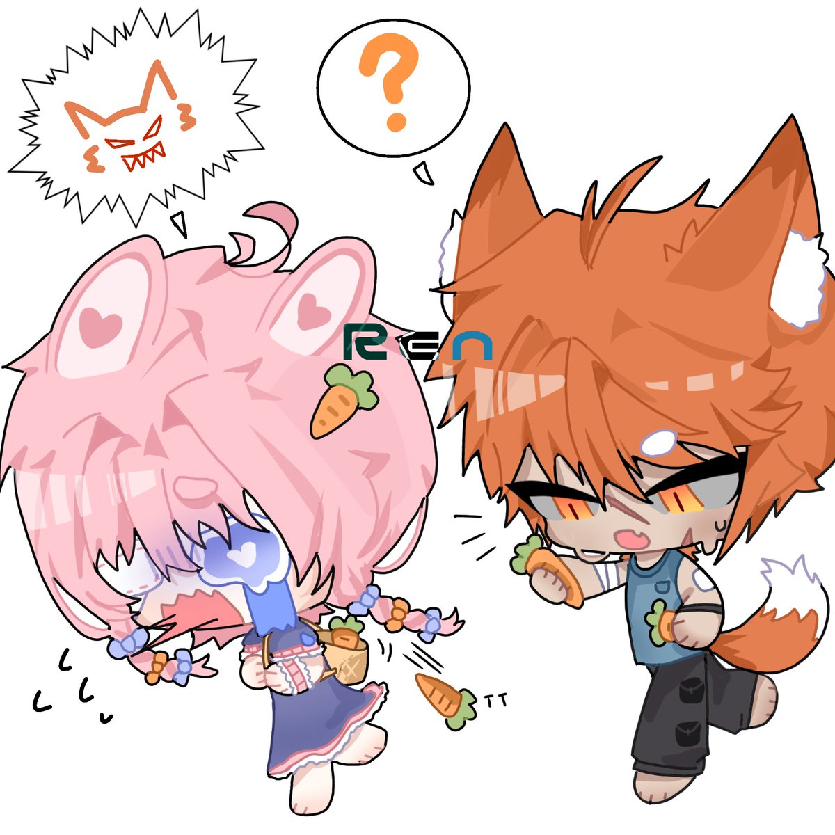 Yummy_Renn2's tweet photo. Poor fox... he just wanted to return the carrot. 🥕🦊🐰

looking for #artmoots ✨ https://t.co/UExZaze0y7