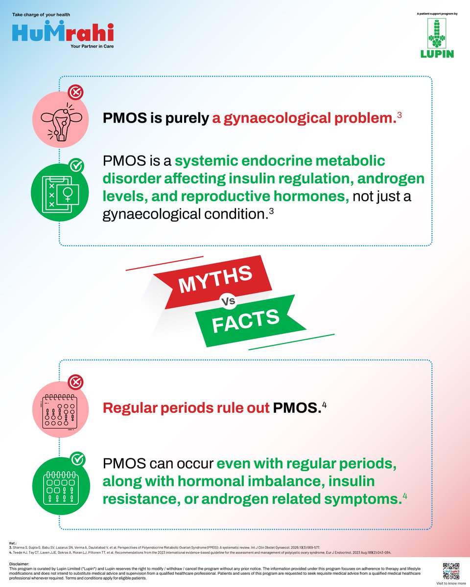HumrahiCare's tweet photo. Every question about #PMOS deserves a trusted answer.💙

The right information can help you understand your health and take informed steps with confidence.

🤝Humrahi, your partner in care.

🔗Visit our website or download the app: Link in bio
📞7808777777

 #Humrahi #LupinCare https://t.co/2BOQYCihXw