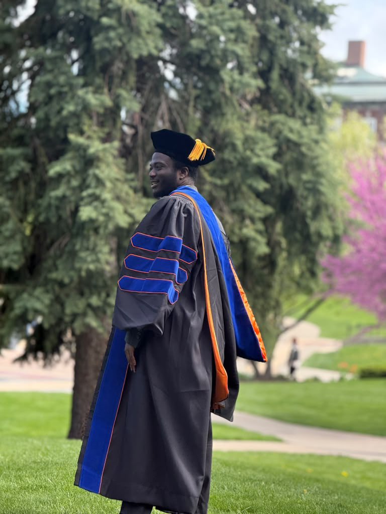 elzer252's tweet photo. Congratulations on your graduation 
Dr. Paul Nana Kwame Sagoe 
#phd #graduation2026 #syracruse @SyracuseU #knust #Ghanatalksradio #ghana #biomedical #research @BMESociety @KNUSTGH https://t.co/KnjOSlgxQq
