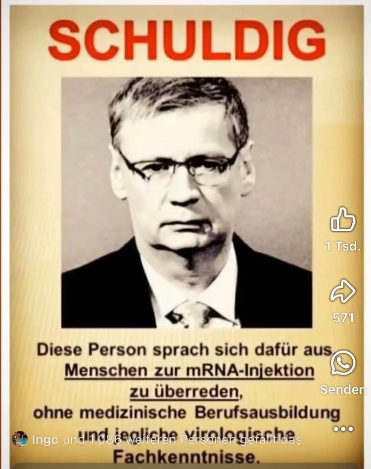 daniel_gugger's tweet photo. 888 Faucis Tagebuch entlarvt den gigantischen Täuschungsapparat der Corona-Politik

Die neuesten Enthüllungen sind ein Skandal epischen Ausmaßes:

Die  US-Gesundheitsspitze wusste, dass die Impfstoffe das Infektions- und  Übertragungsgeschehen kaum bremsten. 

Fauci wollte das nicht offen  aussprechen, weil sonst die gesamte staatliche Impfpolitik ihre  politische und juristische Grundlage verloren hätte. 

Das verlangt  juristische Konsequenzen – auch in Deutschland.

Ein  einziger Tagebucheintrag Anthony Faucis reicht aus, um die  Corona-Politik noch einmal vor Gericht zu bringen. 

Am 13. August 2022  hielt der frühere Leiter des National Institute of Allergy and  Infectious Diseases fest, dass eine klare Aussage über die geringe  Wirkung der Impfstoffe gegen Infektion und Übertragung die Bemühungen  des amerikanischen Justizministeriums zur Verteidigung von Impfpflichten  untergraben würde.

Damit  ist es von diesem größenwahsinnigen Kriminellen selbst dokumentiert.  

Die wissenschaftliche Aussage sollte nicht allein wiedergeben, was die Daten zeigten. 

Sie musste politisch verwertbar bleiben und vor Gericht  die bereits beschlossenen Zwangsmaßnahmen tragen.

Fauci  beschreibt einen Streit mit der Gesundheitsbehörde CDC und ihrer  damaligen Direktorin Rochelle Walensky. 

Die CDC wollte öffentlich  erklären, die Impfstoffe verhinderten Infektionen und Übertragungen  nicht.

 Fauci hielt diese Formulierung für zu absolut.

 Es gebe noch einen  bescheidenen, allerdings weiter schwindenden Schutz.

Dann  schrieb er auf, weshalb die Formulierung trotzdem nicht stehen bleiben  durfte. 

Sie würde die Werbung für den neuen BA.5-Booster beschädigen.  

Vor allem würde sie die juristische Verteidigung der Impfpflichten  gefährden.

Die  Wahrheit wurde damit zum politischen Risiko. 

Eine Gesundheitsbehörde wollte das Scheitern eines zentralen Versprechens benennen und Fauci sorgte sich um die nächste Impfkampagne und um die Haltbarkeit des  staatlichen Zwangs. 

Also musste die Aussage entschärft werden.

Der  spätere CDC-Bericht blieb dennoch eindeutig.

 Die Grundimmunisierung  biete nur noch minimalen Schutz vor Infektion und Übertragung. 

Eine  Auffrischung erhöhe diesen Schutz lediglich vorübergehend. 

Gegen schwere  Erkrankungen und Tod sah die Behörde weiterhin eine deutlich stärkere  Wirkung.

Genau  diese Unterscheidung zerstörte die Begründung der Zwangspolitik. 

Der Schutz vor einem schweren Verlauf betrifft in erster Linie den  Geimpften. Impfpflichten und Zugangsbeschränkungen wurden dagegen mit  dem angeblichen Schutz anderer gerechtfertigt. 

Der Ungeimpfte galt als  besondere Gefahr für seine Umgebung.

Auf  dieser Behauptung beruhte die Entrechtung von Millionen Bürgern  weltweit. 

Menschen verloren ihre Arbeit oder mussten um ihre berufliche  Existenz fürchten.

Fazit:  Faucis Tagebuch ist die Innenansicht einer geschlossenen Machtkaste.  

Regierungsbeamte pflegen Freundschaften mit Journalisten, die sie  kontrollieren sollen.

 Generäle schimpfen vertraulich über Kritiker.  

Milliardäre öffnen ihre Villen für die Ehrung der Staatsheiligen.

In  diesem Milieu konnte Fauci glauben, die Wahrheit gehöre ihm.

 Er  entschied mit, welche wissenschaftliche Aussage die Bevölkerung erfahren  durfte und welche dem staatlichen Zwang gefährlich werden konnte.

https://t.co/XeNbt9E0MF...
