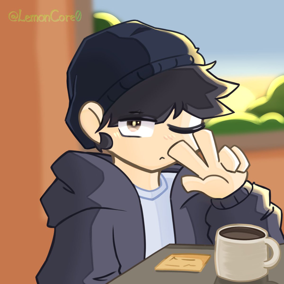 LemonCore0's tweet photo. Male version of my OC Ambar 🌀☕
— January, 2024 https://t.co/HSjM4Hxmj9