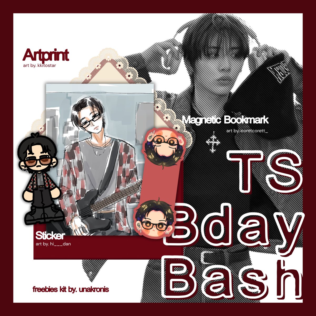 unakronis's tweet photo. 🎸TS BDAY BASH
Taesan Birthday Freebies ft. WH
☆ ina onedoors only
☆ choose 1 kit
☆ claim thru form https://t.co/i3zFRxzpRm until tonight 23.59
☆ very limited, aku bakalan cek akun kalian dulu jadi isi form belum tentu dapet ya :[
☆ tnc on form https://t.co/1O7TuMsweY