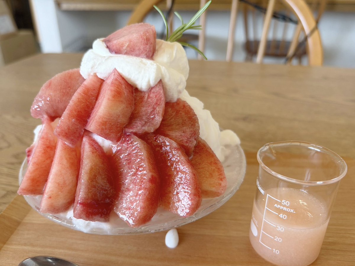 milkyy_1104's tweet photo. 韓国かき氷の桃、うますぎぃ~！！🍑🍧 https://t.co/DPOegpSEIe