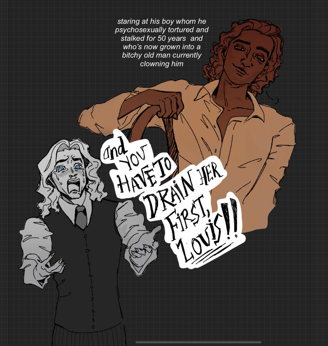 liimmy_'s tweet photo. “and u have to drain her first, louis” lestat said calmly #iwtv https://t.co/bOgIxvpg7G