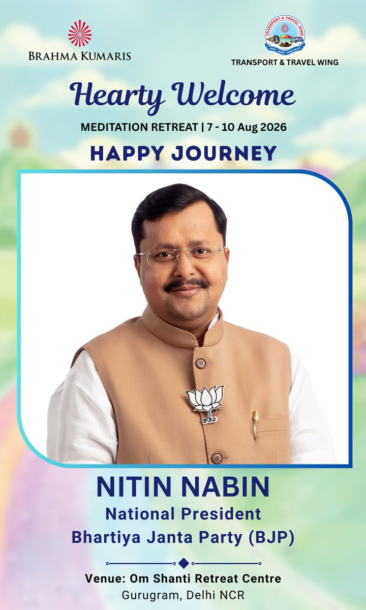 BK_Road_Safety's tweet photo. Hearty Welcome #RoadSafety #TransportWingConference #Brahmakumaris #New #travel https://t.co/shnmkLSUOM