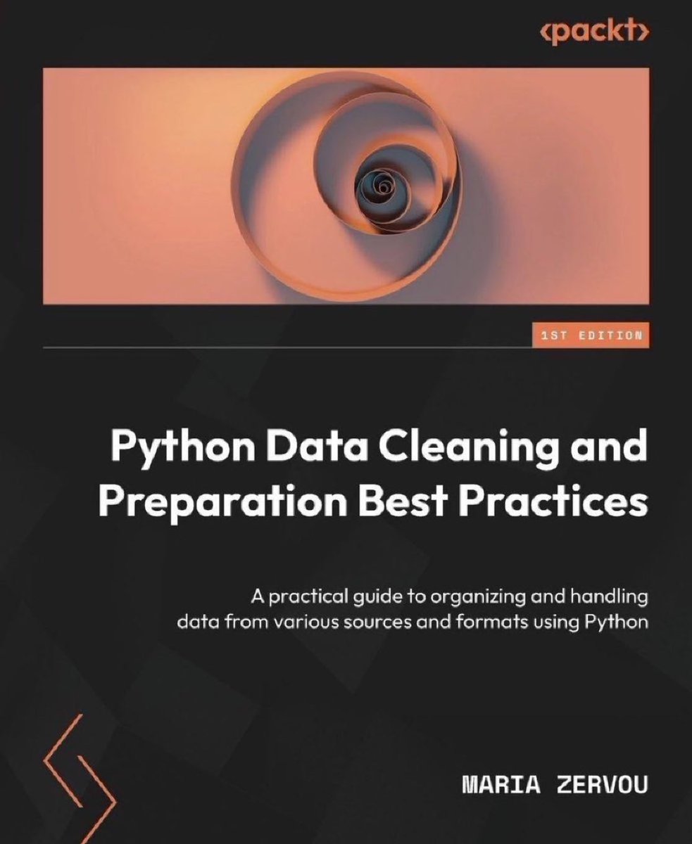 KirkDBorne's tweet photo. Python Data Cleaning and Preparation Best Practices — Practical guide to organizing & handling data from various sources and formats using Python: https://t.co/cNvNCelW05 v/ @PacktDataML

𝓚𝓮𝔂 𝓕𝓮𝓪𝓽𝓾𝓻𝓮𝓼:

🟠Maximize the value of your data through effective data cleaning methods

🟠Enhance your data skills using strategies for handling structured and unstructured data

🟠Elevate the quality of your data products by testing and validating your data pipelines