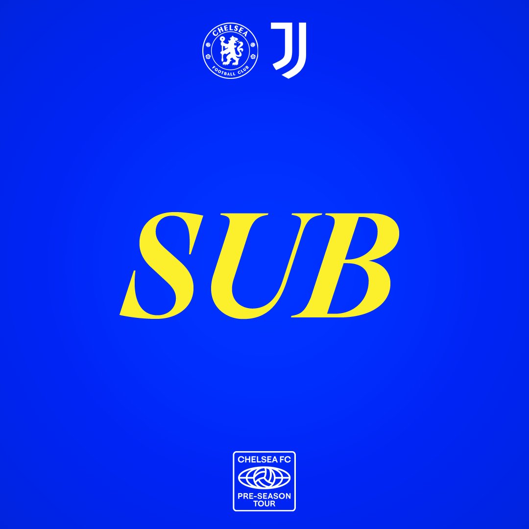 ChelseaFC's tweet photo. Mudryk is on for Jackson. 

Watch LIVE on CFC+ ⤵️