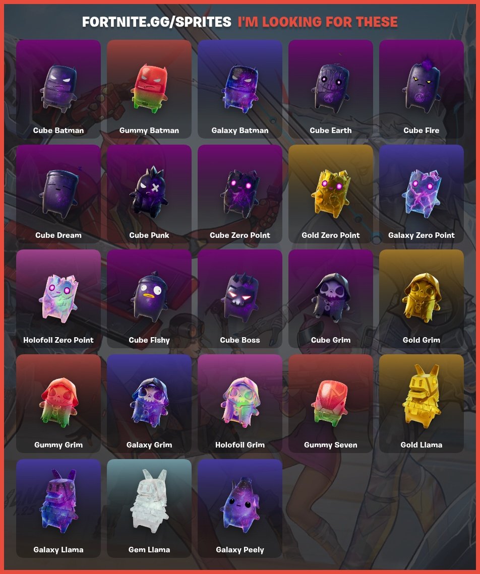 EltheRetributor's tweet photo. Looking for these sprites! Willing to trade any i have for any of these! Thanks in advance! https://t.co/McMP4fbEOS
