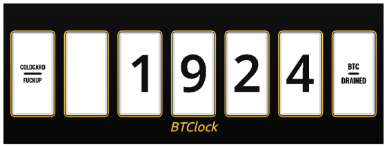 dsbaars's tweet photo. If you have a #BTClock you can watch the drained funds on it using https://t.co/ydrJ4HqE0S

If you have a #blockclock, I recommend you this security analysis:  https://t.co/NePcvcZYTj https://t.co/6xQ5fyjveH