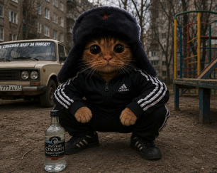 Sovicatsol's tweet photo. Adidas tracksuit stays on vodka stays ready https://t.co/voYzLFajsy