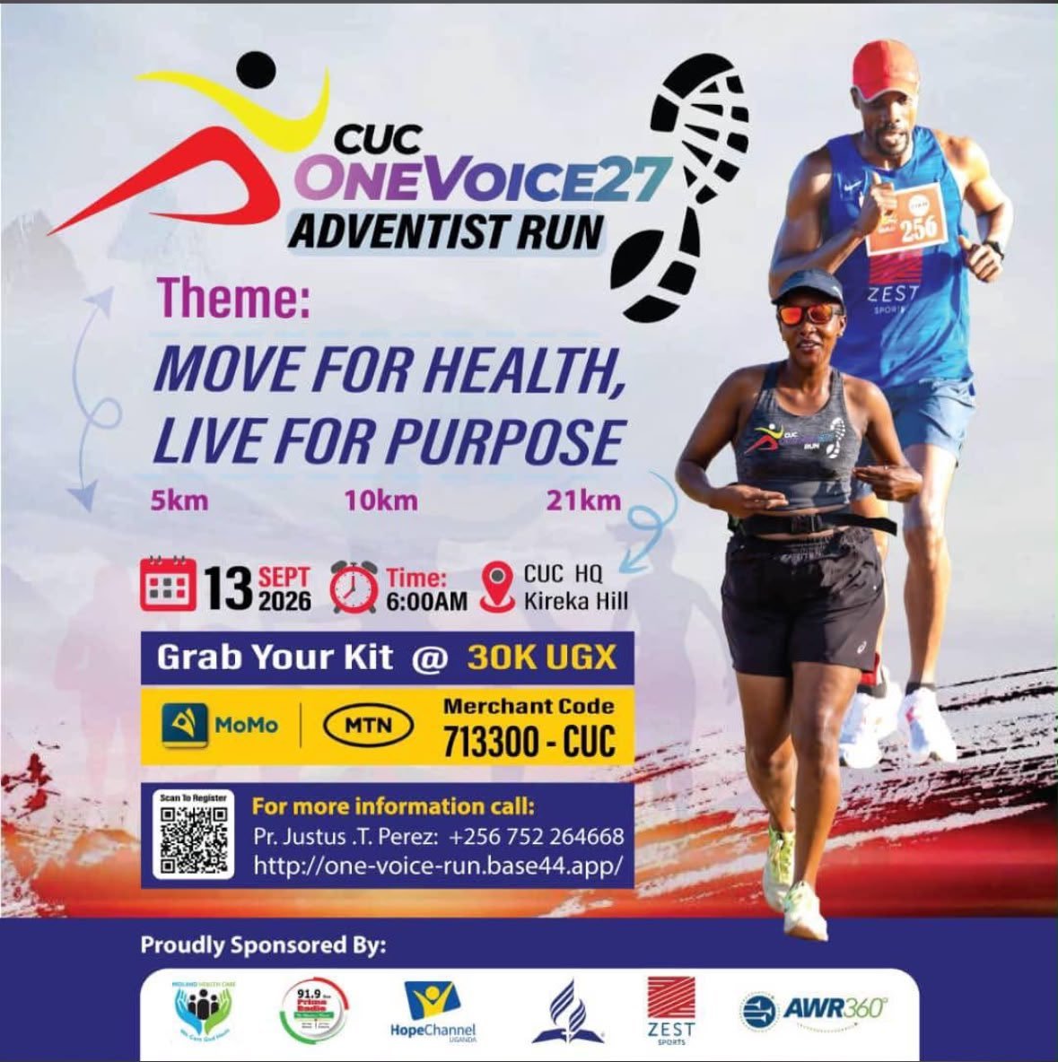 gabriel_tgm's tweet photo. Come let's RUN for PURPOSE!
Grab your Kit now π
#HumbedForService
#OneVoice27
#AdventistRun
#AllThingsNew
#HopeStartsHere https://t.co/n9e0yO8cU6