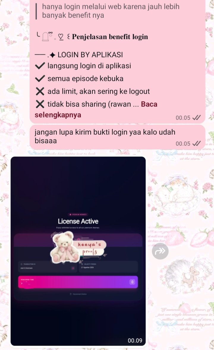 churroous's tweet photo. hii, aku juga ridi web dracin yaaa bubbb. sung wasaff ajaa 🆗🌟💓

ʚїɞ ⊹  🪷 vibeshort web private 7 hari
ʚїɞ ⊹  🪷 vibeshort web private 1 bulan
ʚїɞ ⊹  🪷 dramawave web private 1 bulan https://t.co/yq4B0iffwk